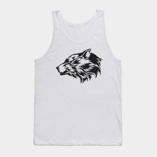 Silhouette Wolf insignia Tank Top